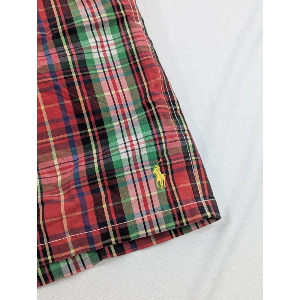 Vintage Polo Ralph Lauren Swim Trunks Mens 2XL Plaid 4